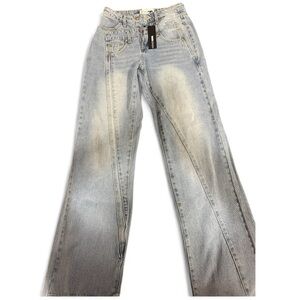 Lost Your Chance Straight Leg Jeans- Light Wash